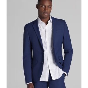 Egara Blazer Minimalist Fashion Tailored Menswear Men 40L Navy Blue PreLoved